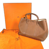 Hermes Shoulder Bag Hand Bag Tote Bag Gold Brown