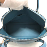 Hermes 2WAY bag Hand Bag Blue gene blue SilverHardware