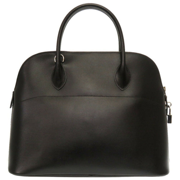 Hermes Bolide 35 Box Calf Black □F Engraved Handbag