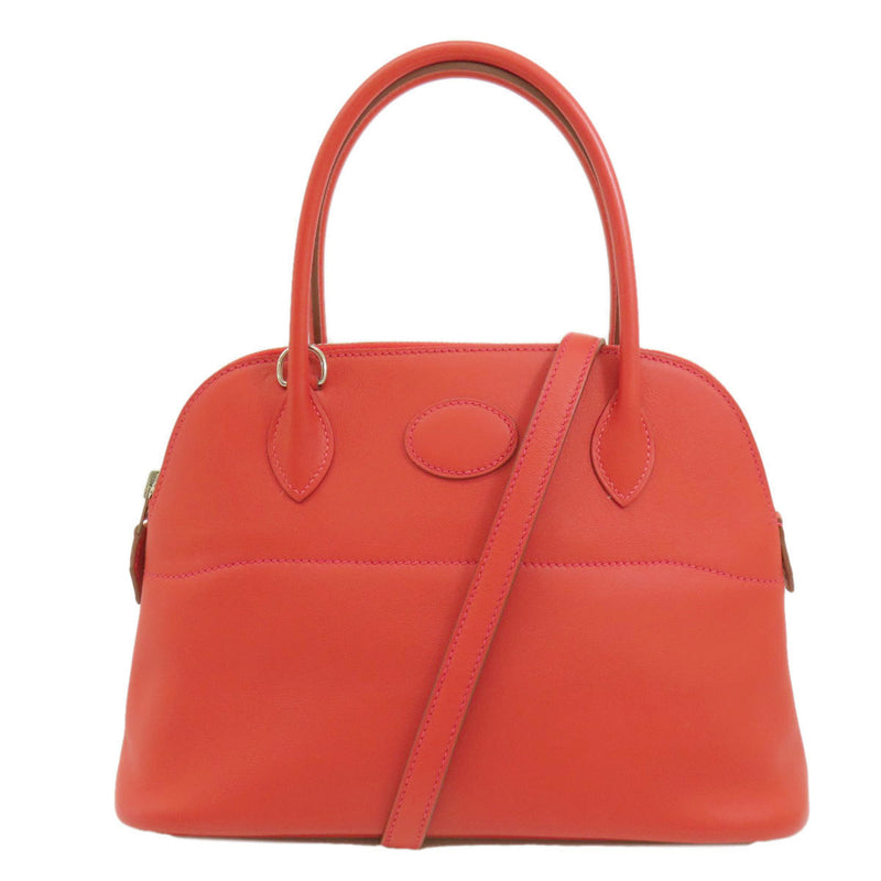 Hermes Bolide 27 Red Handbag Swift Women's HERMES