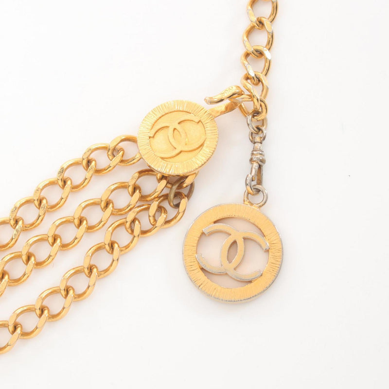 CHANEL Coco Mark Belt Clothing GP Women's Gold