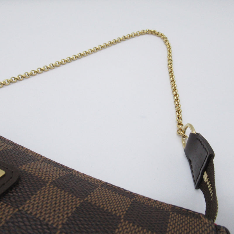 LOUIS VUITTON Eva Brown Ebene Damier PVC coated canvas N55213