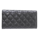 CHANEL Chanel Matelasse Long Wallet Lambskin