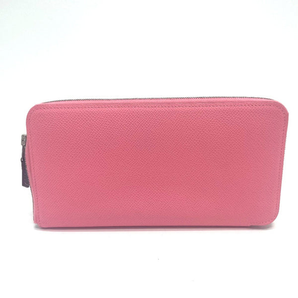 Hermes Zip Around Long Wallet Rose Confetti pink