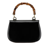 Gucci Bamboo Handbag 000 01 0633 Black Leather Women's GUCCI