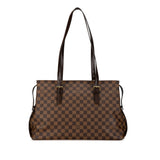 Louis Vuitton Damier Chelsea Tote Bag Shoulder N51119 Brown PVC Leather Women's LOUIS VUITTON