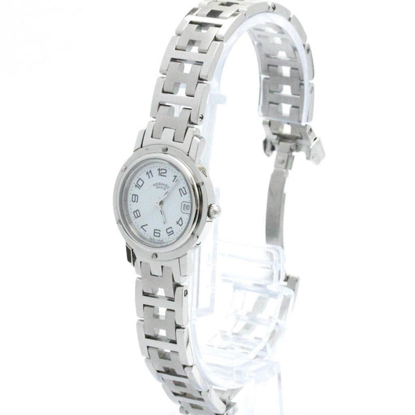 Hermes Clipper Quartz Stainless Steel Women's Dress Watch CL4.210