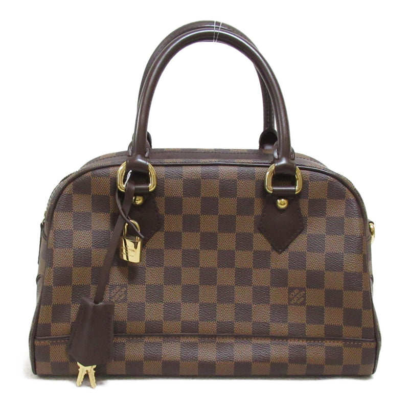 LOUIS VUITTON Duomo handbag Brown Ebene Damier PVC coated canvas N60008