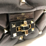 Valentino-Galavani BL-PB55NAP0 Rock studs 2WAY Shoulder Bag Black GoldHardware