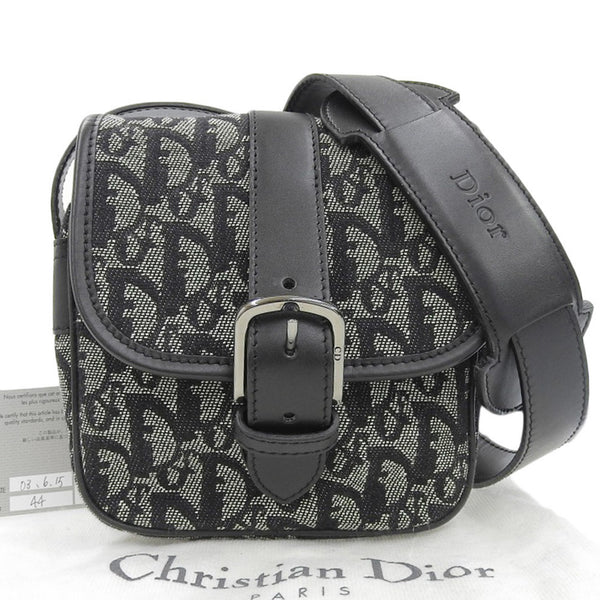 Christian Dior Trotter 05RU 0043 Shoulder Bag Pouch Black