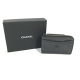 Chanel AP3179 So Black Fragment case Wallet coin purse Black