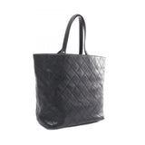 CHANEL Matelasse Tote Bag Leather Women's Black