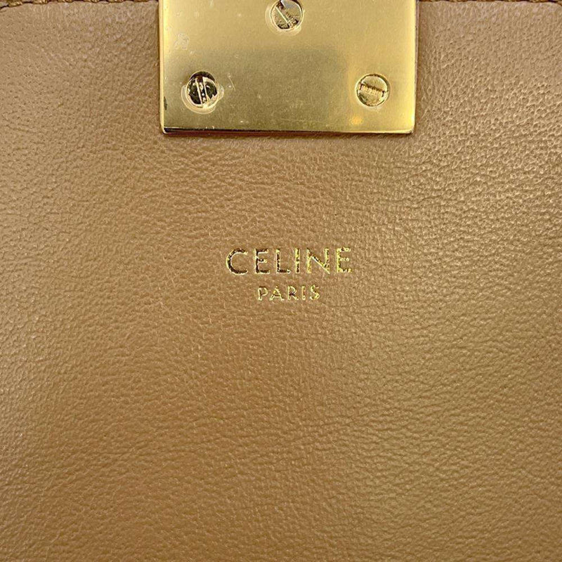 Celine Shoulder Bag C Medium Chain Calf Leather 187253 CELINE Beige Sale