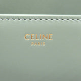 CELINE Triomphe Shoulder Bag Leather Women's Green Laurel 194143BF431LA