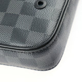 LOUIS VUITTON Louis Vuitton Alpha Messenger Shoulder Bag N40188 Damier Graphite Canvas Leather Black