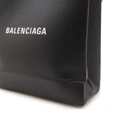 BALENCIAGA Tote Bag Medium Shoulder Leather Black 597860