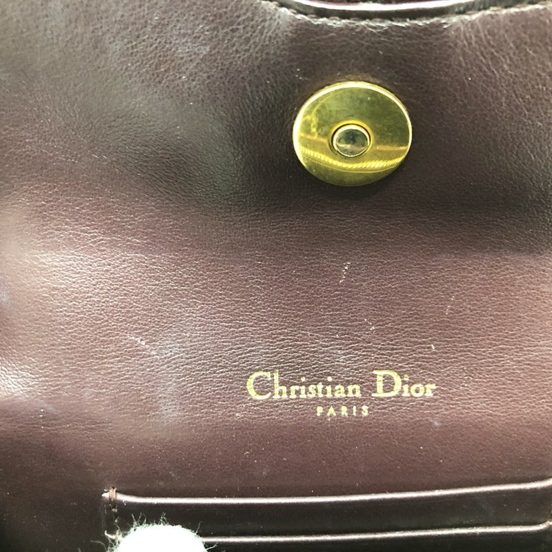 Christian CHRISTIAN DIOR Trotter Waist pouch body bag Bordeaux GoldHardware