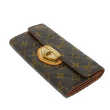 Louis Vuitton LOUIS VUITTON Long Wallet Portefeuille Sarah Turnlock Twistlock Stitch Bifold Monogram Etoile Marron M66556 Men's Women's