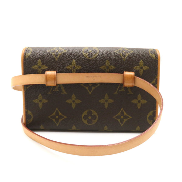 LOUIS VUITTON Florentine Pochette Waist Bag Body Bag Brown Monogram PVC coated canvas M51855