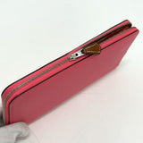 Hermes Zip Around Long Wallet Rose azare pink