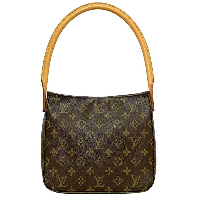 Louis Vuitton Looping MM Brown Beige Monogram M51146 FL0081 LOUIS VUITTON Handbag Ladies Nume Leather