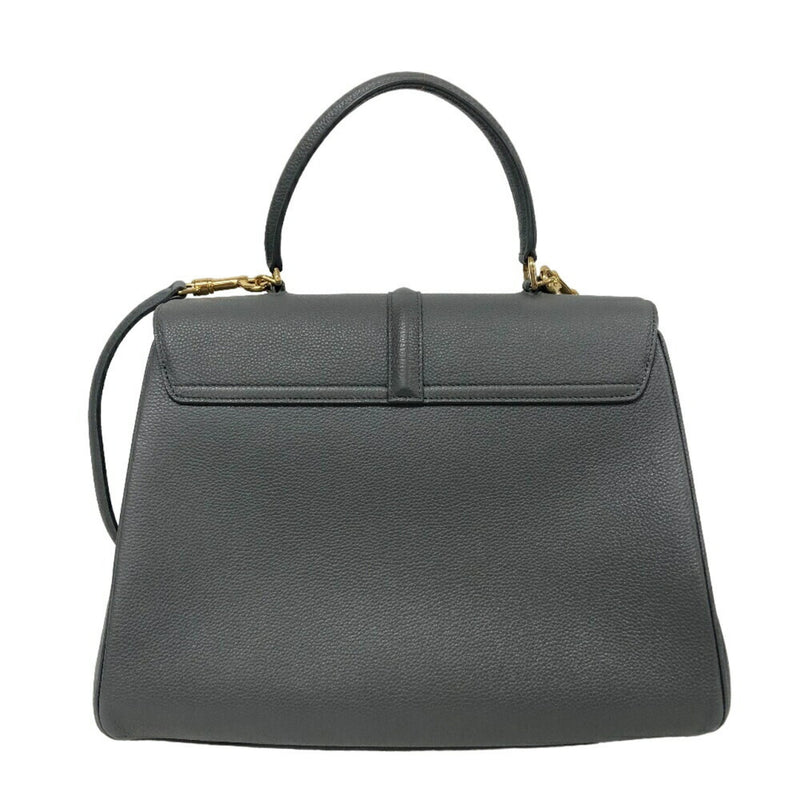 CELINE 16 Seize Medium Handbag Grey Women's