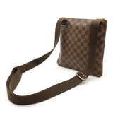 LOUIS VUITTON Damier Pochette Plat Brooklyn Shoulder Bag N41100