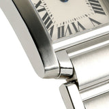 Cartier Tank Francaise SM W51008Q3 Silver Dial Wristwatch for Women