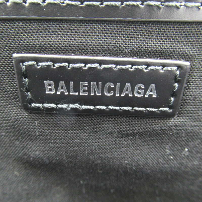 BALENCIAGA Navy Small Cabas Tote Bag Canvas Women's Black 3399332HH3N1000