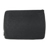 LOUIS VUITTON Etuit Voyage Second Bag M59479 Taurillon Leather Black Clutch Pouch Monogram L-shaped Zipper Vuitton