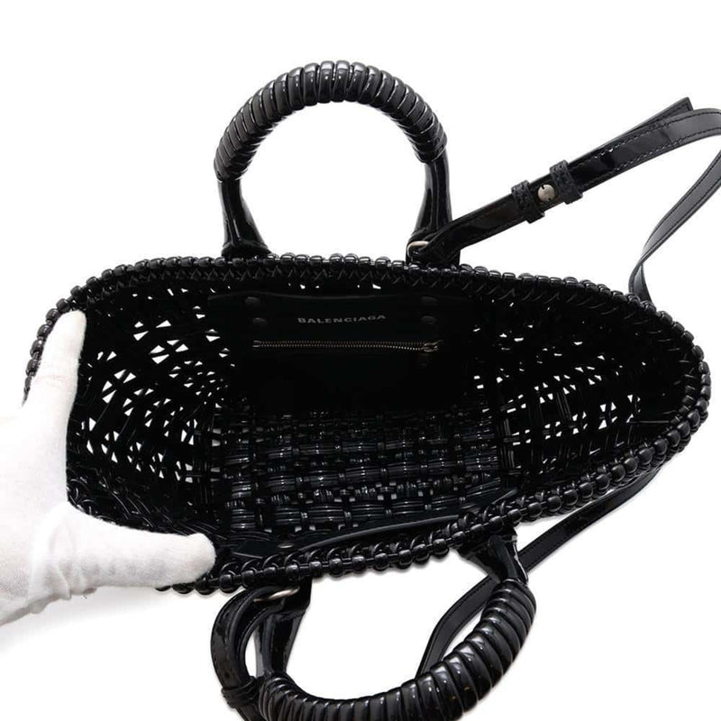 Balenciaga Handbag Bistro XS 671342 BALENCIAGA Bag Shoulder Basket Black