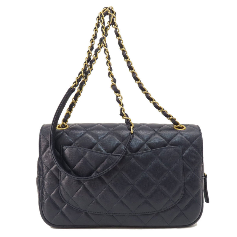 Chanel Matelasse Chain Shoulder Bag Caviar Skin Women's CHANEL