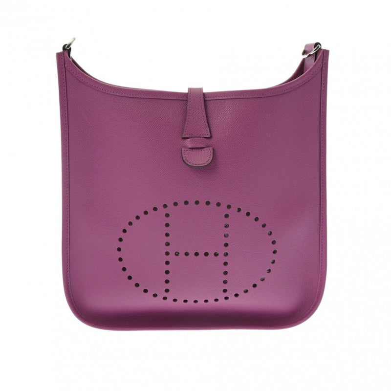 HERMES Hermes Evelyn 2 PM Cyclamen Palladium hardware - □I stamp (around 2005) Unisex Epsom leather shoulder bag