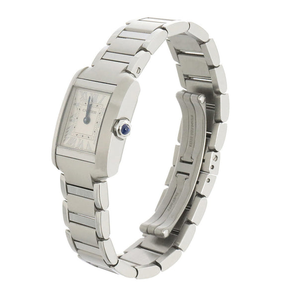 Cartier Tank Francaise SM WSTA0065 Ladies' Watch Silver Quartz