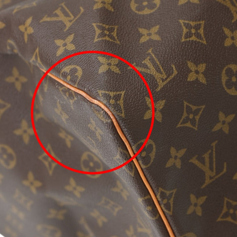 Louis Vuitton Boston Bag Monogram Keepall 55 Canvas M41424 Brown LV