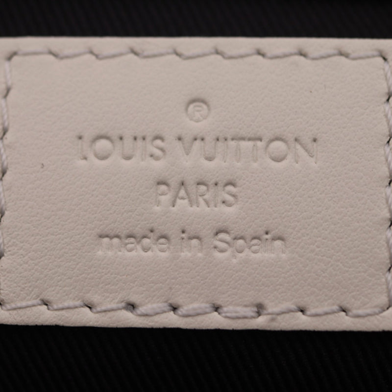 LOUIS VUITTON Louis Vuitton Christopher Tote Bag M58477 Taurillon Leather Blanc White Matte Black Hardware Shoulder