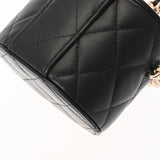 CHANEL Chanel Matelasse Vanity Chain Shoulder Black Women's Lambskin Bag