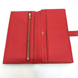 Hermes HHardware 2-fold long wallet Long Wallet Rouge tomato Red