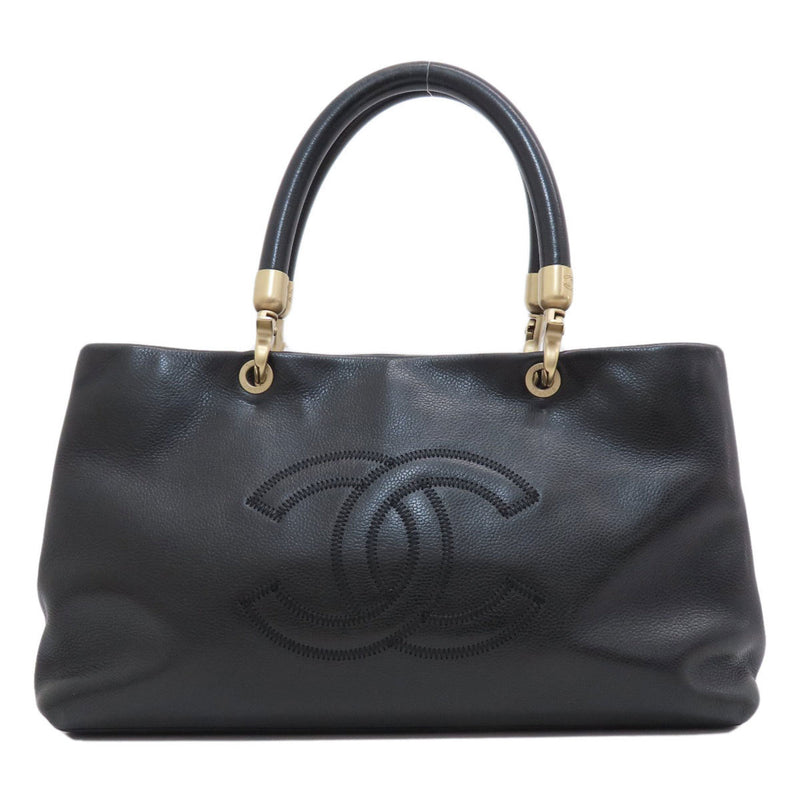 CHANEL Coco Mark Tote Bag Calfskin Women's