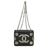 Chanel Lego Boy Shoulder Bag Calf Plastic Women's