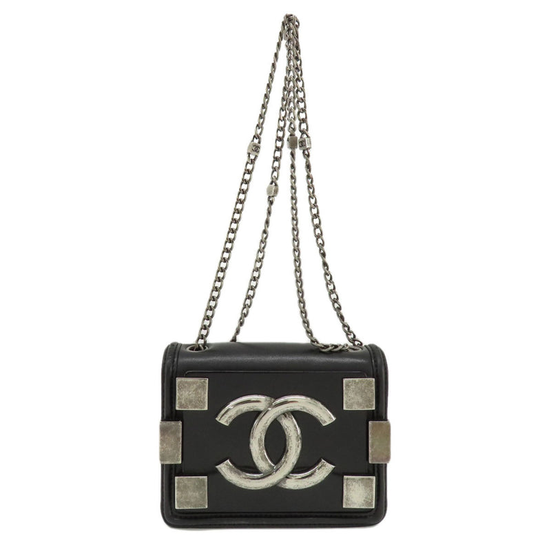 Chanel Lego Boy Shoulder Bag Calf Plastic Women's