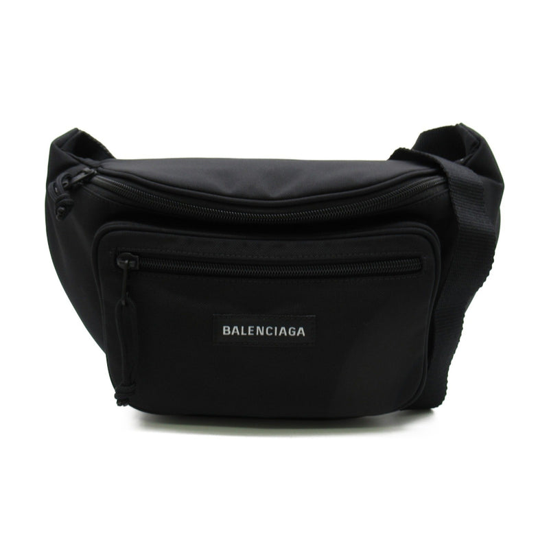 BALENCIAGA Explorer Belt Bag, Waist Nylon, Men's, Black, 4823892JMF71000