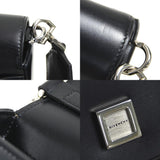 Givenchy Shoulder Bag Small 4G Leather Black Silver Women's 99886f