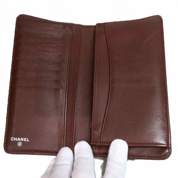 CHANEL Matelasse A31509 Lambskin Bi-fold Wallet Long for Men and Women