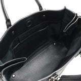 BALENCIAGA Paper A6 Zip Around Handbag Tote Bag Leather Black 370926