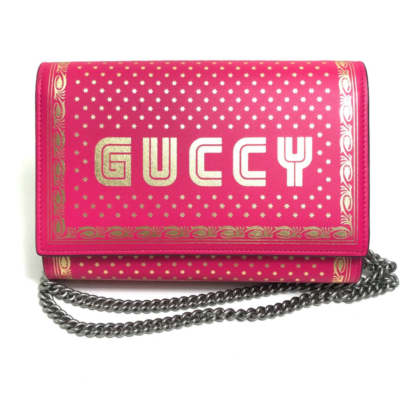 Gucci 524967 Bag Chain wallet bag 2WAY Long Wallet pink Pink /Gold SilverHardware