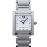 Cartier Tank Francaise MM WE110007 White Dial Watch Women's