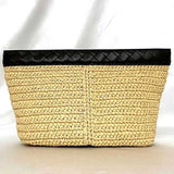 Bottega Veneta Clutch Bag Flip Flap Medium Prism Pouch f-21326 Beige Brown Intrecciato 787984V2P069820 Viscose Calf BOTTEGA VENETA Handbag Bicolor