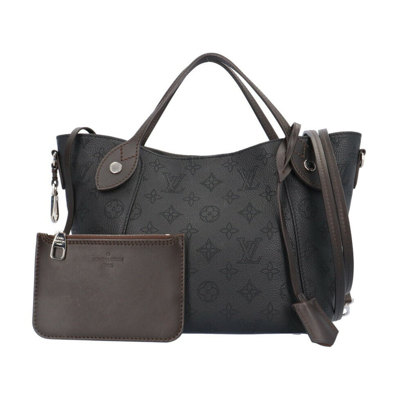 Louis Vuitton Hina PM Monogram Mahina Shoulder Bag M54350 Black Women's LOUIS VUITTON