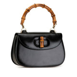 Gucci Bamboo Handbag 000 926 0633 Black Leather Women's GUCCI